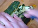 Diced courgette