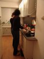 In the kitchen