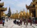 Tourists viewing temples