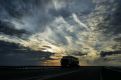 truck and sundown