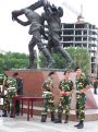 Soldiers at the ceremony