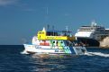 Pleasure boat on the move