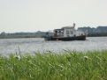 Boat beyond the riverbed
