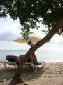 Relaxing at the beach