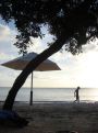 Silhouette on the beach