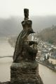 Statue looks over the city