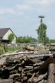 Wood stacked up high