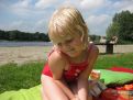 Little girl at the beach