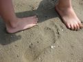 Feet in the sand