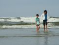 Walking on the beach