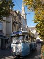 Tram in the street