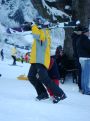 Up the slope with my skis